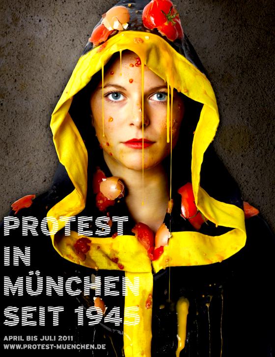 Dass das Münchner Kindl Opfer von Protestmitteln wie Tomaten werden wird? Eher unwahrscheinlich, aber das ist das offizielle Plakat der Veranstaltungsreihe. Foto: VA