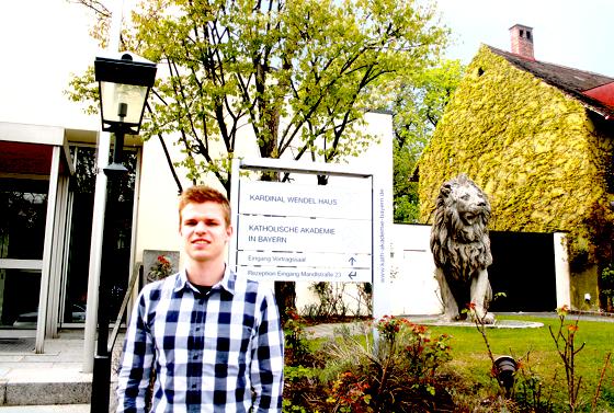 Manuel Herzog absolviert an der Katholischen Akademie in der Mandlstraße ein Freiwilliges Ökologisches Jahr.	Foto: Julia Stark