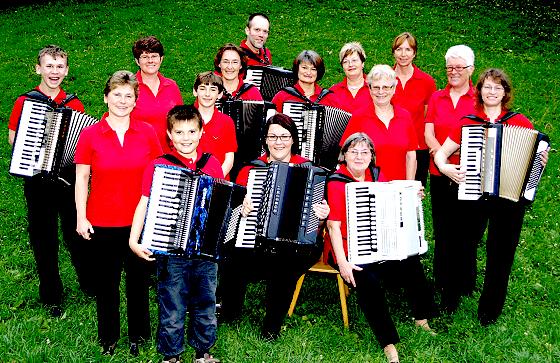 Volksmusik, Weltmusik, Tanzmusik  die Zuhörer dürfen sich beim Mai-Konzert von accordeonissimo auf viel schwungvolle Abwechslung freuen.	Foto: VA