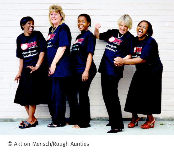 Am Sonntag, 15. Mai, 19.30 Uhr zu sehen: Engagierte Frauen in Südafrika, die Rough Aunties. Foto: Aktion Mensch/Rough Aunties