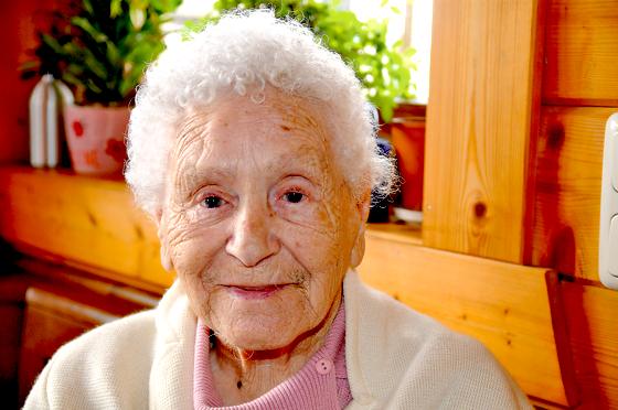 Oma Jäger, wie sie von allen genannt wird, feiert am 26. Mai ihren 100. Geburtstag. 	Foto: Privat