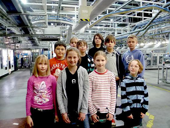 Das »Tintenklecks«-Team besuchte die Druckerei der Süddeutschen Zeitung.	Foto: privat