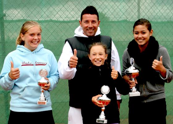 Die Tennis-Mädchen des SC Baldham-Vaterstetten konnten mehrfach beim Sauerlacher Jugendcup abräumen.	Foto: SC