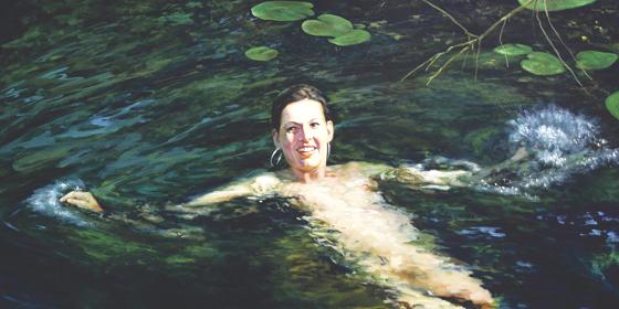 Wasser ist eines der Themen, mit denen sich der  Maler Earn Kollar befasst.	Foto: VA
