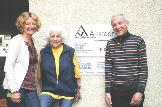 Christine Kellner, Doris Gronegger und Karl-Heinz Ebhardt sind bei der Jubiläumswoche im ASZ Altstadt ab 17. Oktober dabei.	Foto: scy