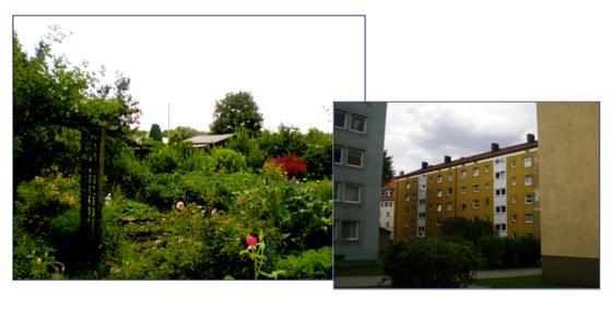 Das eine ist für den jungen Münchner schön, das andere weniger: Aufnahmen aus Heimat Untergiesing. Fotos: VA