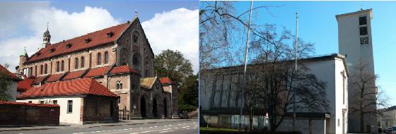 St. Andreas (oben) und St. Antonius bilden zusammen den neuen Pfarrverband Isarvorstadt. 	Foto: Pfarrverband
