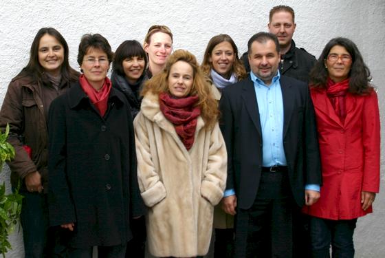 Gruppenbild des neuen Elternbeirats für die integrative Kita in Eching.	Foto: VA