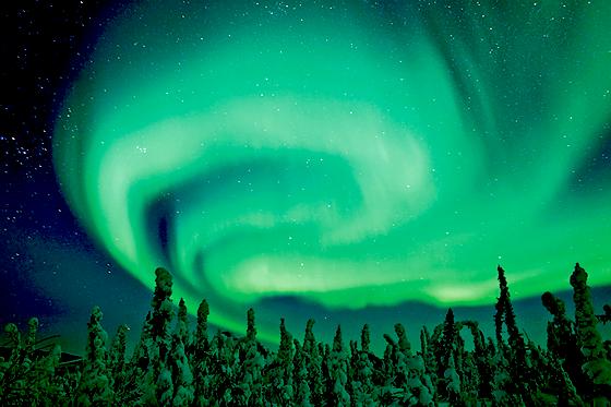 Faszinierend: Arktische Nordlichter.	Foto: Römmelt