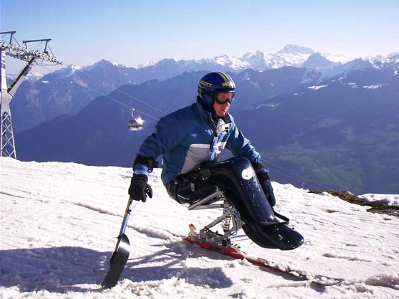 Skifahren mit Handicap? „Das funktioniert wirklich gut“, so Marcus Gattinger vom BSV München. Foto: Verein