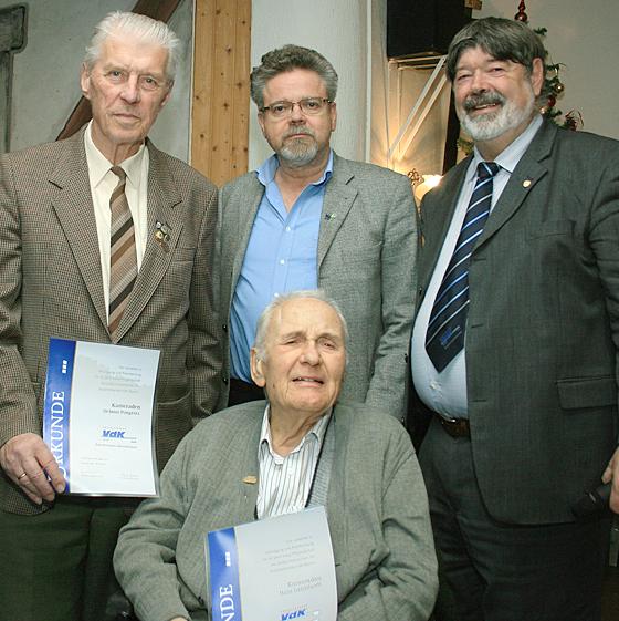 Helmut Pongratz, Kurt Damschke, Günter Jockisch und Hans Reichhardt. Foto: Karl Hirt