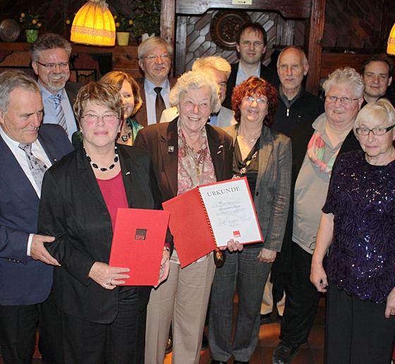 Die geehrten SPD-Mitglieder freuten sich über die Anerkennung. Foto: Privat