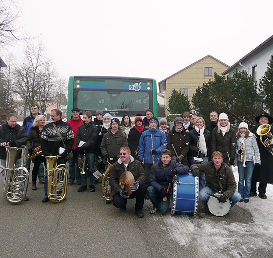 Auf große Tour gehen die Musiker der Musikkapelle Gelting wieder an Silvester. Foto: Privat