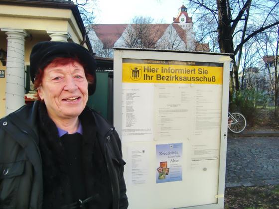 Brigitte Gmelin, SPD-Fraktionsvorsitzende im Bezirksauschuss (BA) Schwabing-West, beantragte zusammen mit ihrem Parteikollegen Albrecht Schmidt, den BA in Stadtteilrat umzubenennen. Foto: ikb