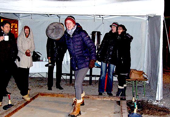 Viel Spaß hatten die Mitglieder des BDS beim Eisstockschießen.	Foto: Privat