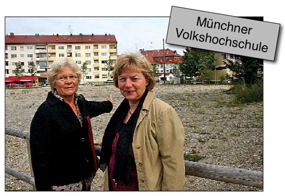 Die Moosacher Bezirksausschussvorsitzende Johanna Salzhuber (rechts) und Kathrin Koop von der örtlichen SPD fordern schon seit langem eine VHS-Außenstelle für das Viertel. 	Fotos: ws