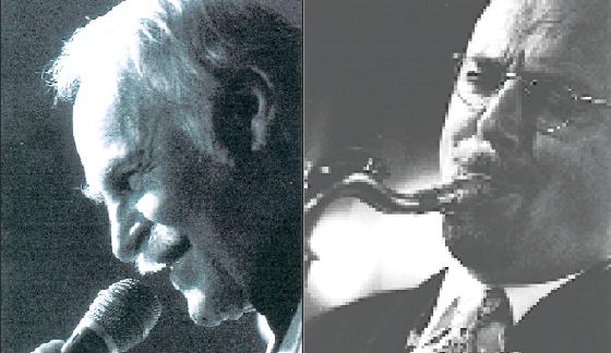 Der Jazzsänger Willi Johanns wird nicht ohne Grund gemeinhin »Mister Bebop genannt. Roman Schwaller  ist ein Schweizer Saxofonist der Extraklasse. Fotos: VA