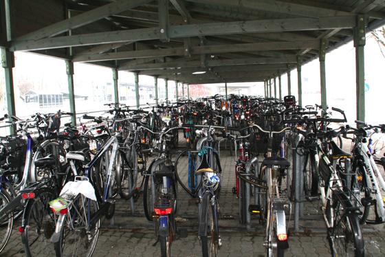 Selbst bei frostigen Temperaturen sind die Radständer am S-Bahnhof Deisenhofen überfüllt. Eine »Entschrottungsaktion« ist geplant.	Foto: hol