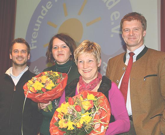 Der frisch gewählte Vorstand (v. l.) Oliver Hagstotz, Anja Forkel, Martina Kern und  Stefan Schelle freuen sich auf ein aktives Jahr.	Foto: hol
