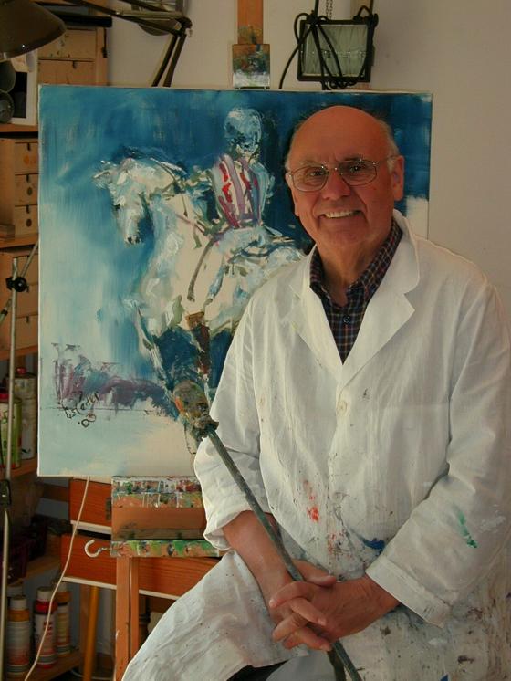 Harald Reiter im Atelier. 	Foto: Privat