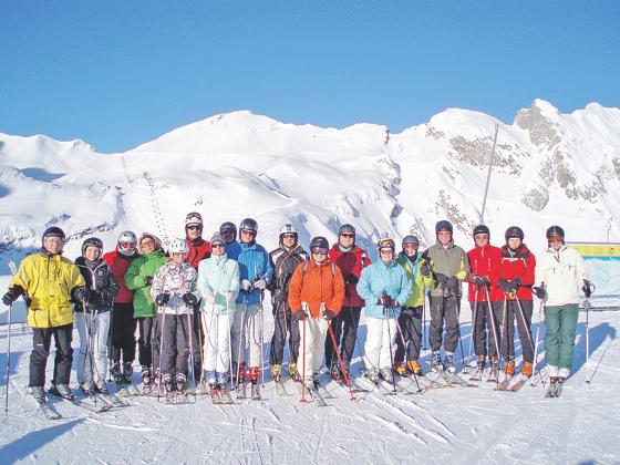Bei herrlichem Sonnenschein hatte die Gruppe viel Spaß beim Skifahren.	Foto: privat
