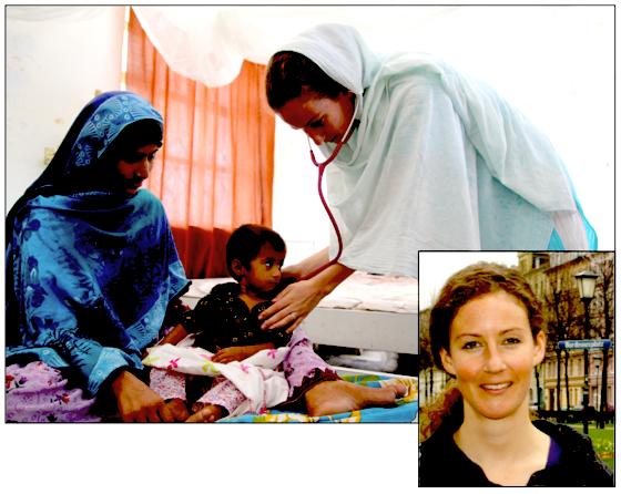 Franziska Göttle verließ Haidhausen, um Kindern in Pakistan zu helfen. 	Fotos: Pik Kwan Lee/MSF/js