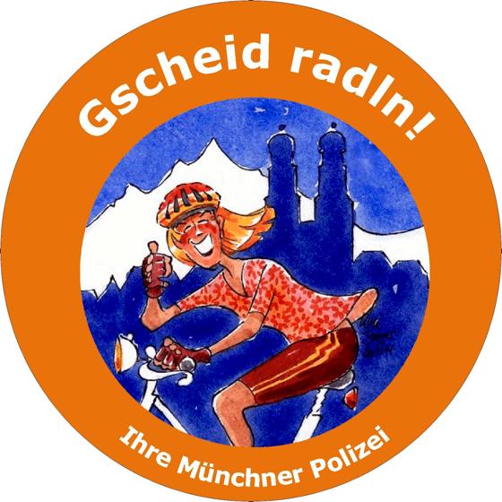 Aufgrund der Zunahme der Fahrradunfälle im Frühjahr 2011 von über 30 Prozent wurde von der Münchner Polizei die Aktion Gscheid radln! ins Leben gerufen. Foto: Polizei