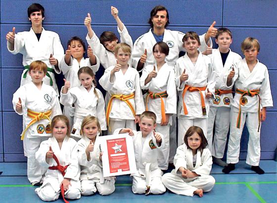 Die Mitglieder des Judo-Teams Oberland e.V. feierten die Zertifizierung vom Dachverband DJB. 	Foto: VA