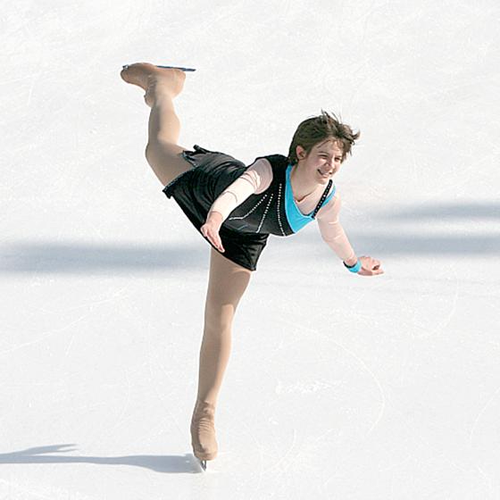 Die erfolgreiche Eiskunstläuferin Inga Höben. Foto: privat