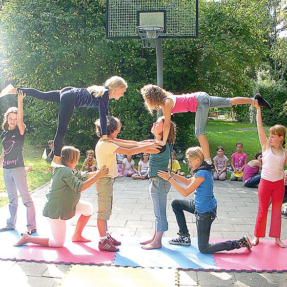 Viel Freude bereitet der Kinder- Mitmach-Zirkus. Foto: privat