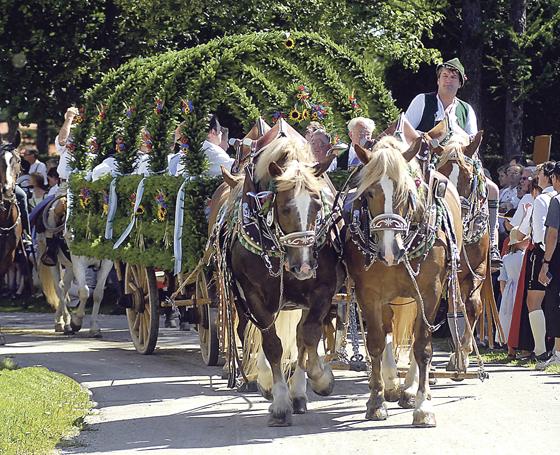 Vom 13. bis 15. Juli findet in Siegertsbrunn das traditionelle Leonhardi-Fest statt. 	Foto: Schunk