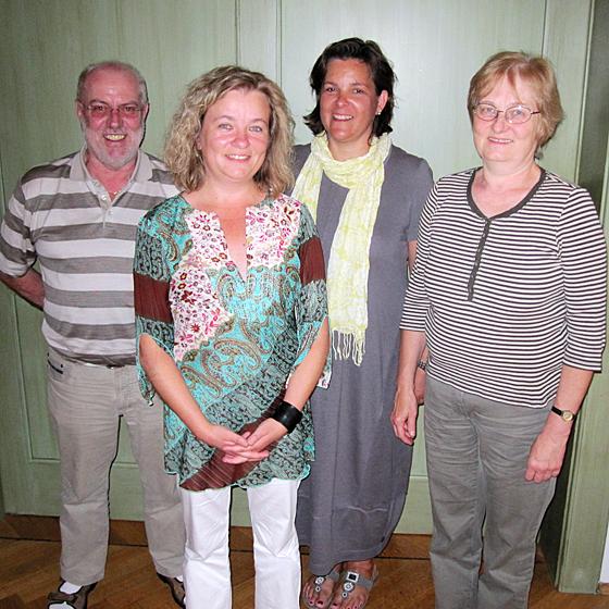 Der neue grüne Vorstand: (v. l.) Volker Rentschler, Sybille Martinschledde, Edith van der Weck und Gertrud Birgmeir. 	Foto: VA