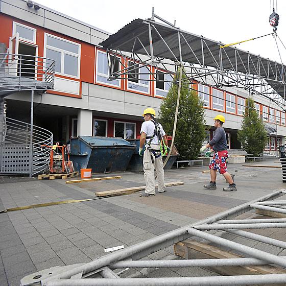 Die Renovierung des Neubiberger Gymnasiums verschlingt rund 19 Millionen Euro. Jetzt gibt es Streit um die Höhe der Fördermittel. Foto: Schunk