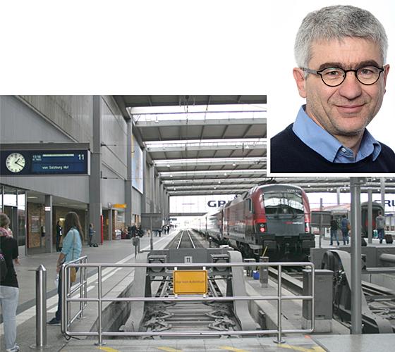 Rudolf Stummvoll hat Bauchschmerzen bei der Bunkerlösung unter Gleis elf am Hauptbahnhof: »Ich rücke den Schlüssel nur im Notfall raus.« Foto: scy/privat