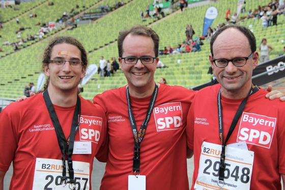 Markus Guinand, MdL Markus Rinderspacher (Mitte) und Michael Welzel vom SPD-Bürgerbüro.	Foto: Privat