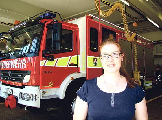 Nikola Schwaiger ist neue Kommandantin der Freiwilligen Feuerwehr Höhenkirchen.	Foto: Berwanger