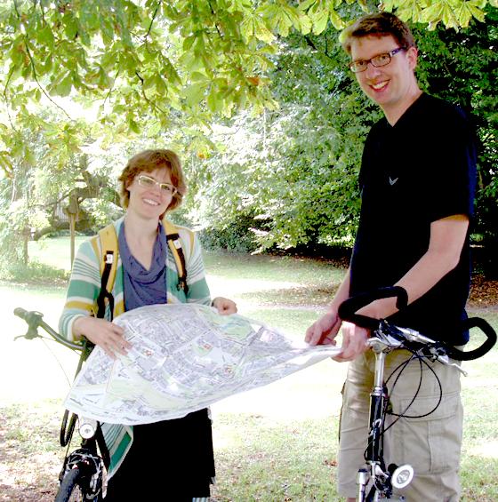 Die Mitglieder der Grünen haben bei der Radtour in Berg am Laim viele neue Erkenntnisse für ihre Stadtteilpolitik gewonnen.	Foto: Grüne
