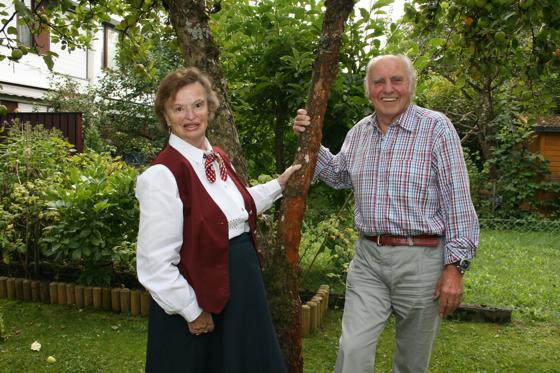 Angela und Rudi Lang, auch nach 60 Ehejahren noch sehr glücklich miteinander.	Foto: ar