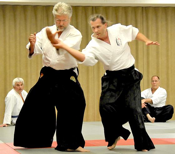 Beim Aikido kann jeder mit jedem üben. Der TSV Milbertshofen bietet wieder neue Einsteiger-Kurse für Erwachsene an.	Foto: VA