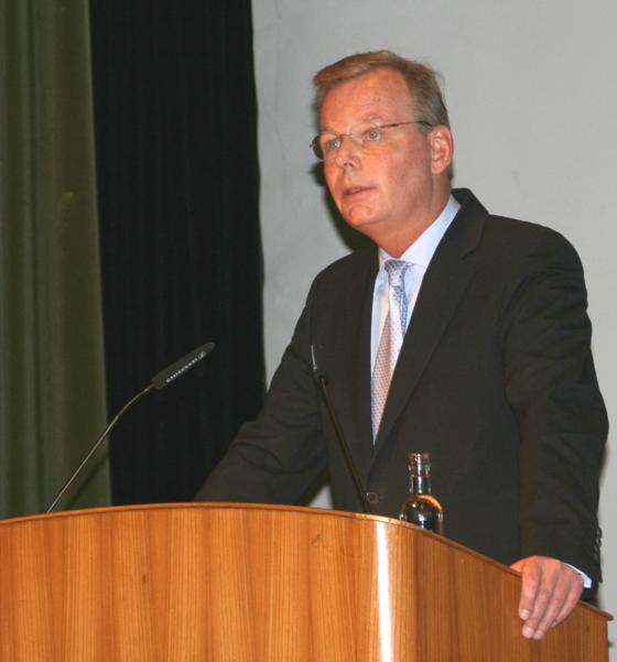 Viel zu berichten gab es für Bürgermeister Jan Neusiedl bei der jüngsten Bürgerversammlung.	Foto: hol