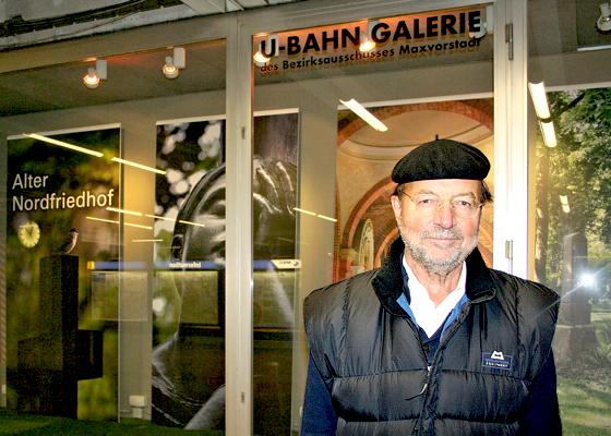 Die U-Bahn-Galerie geht auf eine Initiative des ehemaligen BA-Vorsitzenden Klaus Bäumler zurück.	Foto: Julia Stark