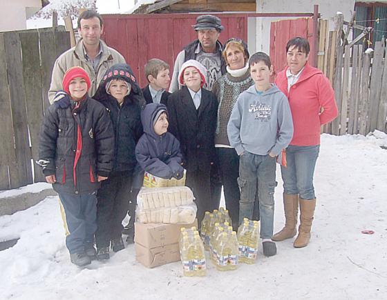 Lebensmittelspenden sind eine dringend benötigte Hilfe, die dank Ihrer Hilfe an arme, rumänische Familien verteilt werden konnten. Foto: Privat