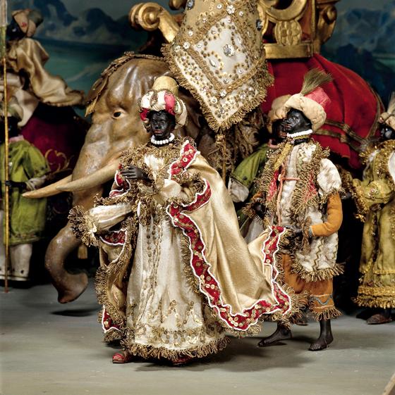 Szene aus dem Zug der Heiligen Drei Könige aus dem 18. Jahrhundert. Foto: Bayerisches Nationalmuseum München