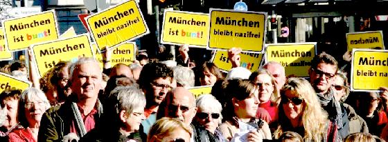Ein Zeichen setzen wollen und sollen die Münchner möglichst zahlreich bei der Kundgebung diesen Samstag. Foto: München ist bunt e.V.