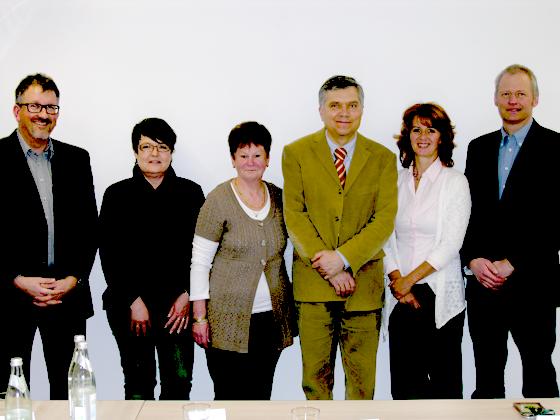 Von links: Hanslmayer, Klostermann, Kozack, Fauth, Simon und Meusel. 	Foto: VA