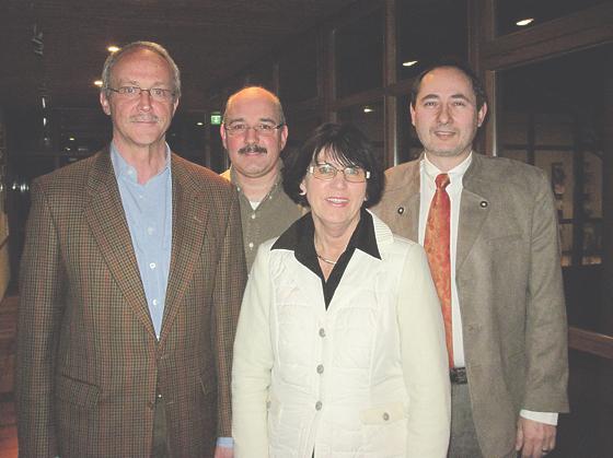 Der neue Vorstand:  Peter Jasper, Reinhard Puscher, Ingrid Röser, Dieter Schuster (von links).	Foto: privat