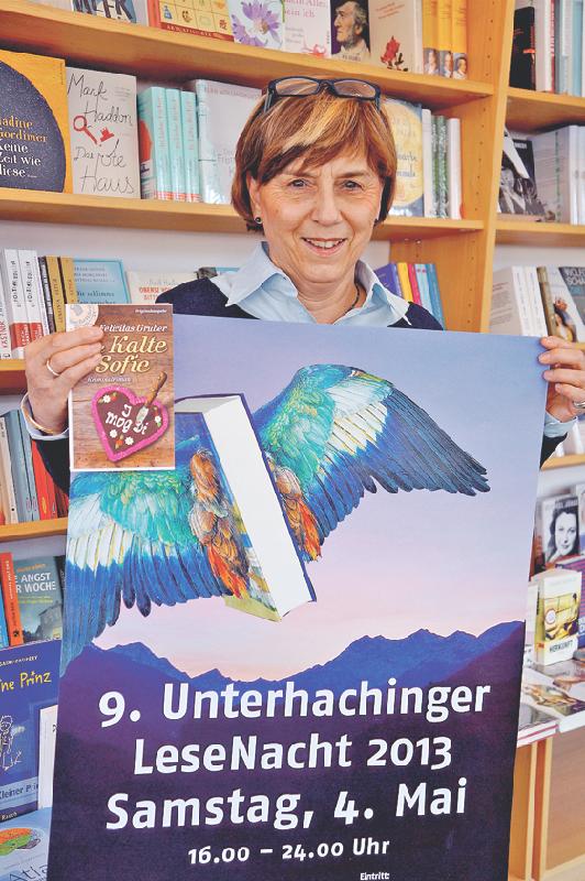 Christine Helming freut sich schon auf viele Besucher bei der 9. Unterhachinger Lesenacht. Foto: Woschée