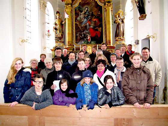 Nach dem Emmausgang traf man sich zur Andacht in der Kirche St. Martin in Oberbierbach. 	Foto: privat