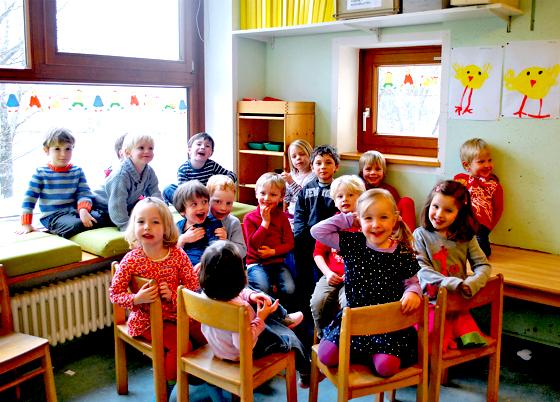 Die Kindergruppe des Kinderladens Perlach.	 	Foto: privat