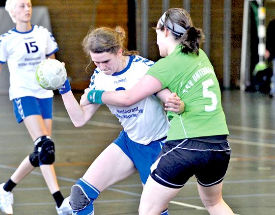Nichts zu verschenken haben die Handball-Damen des SV-DJK Taufkirchen, sie kämpfen am Samstag um den Klassenerhalt.	Foto: Schunk